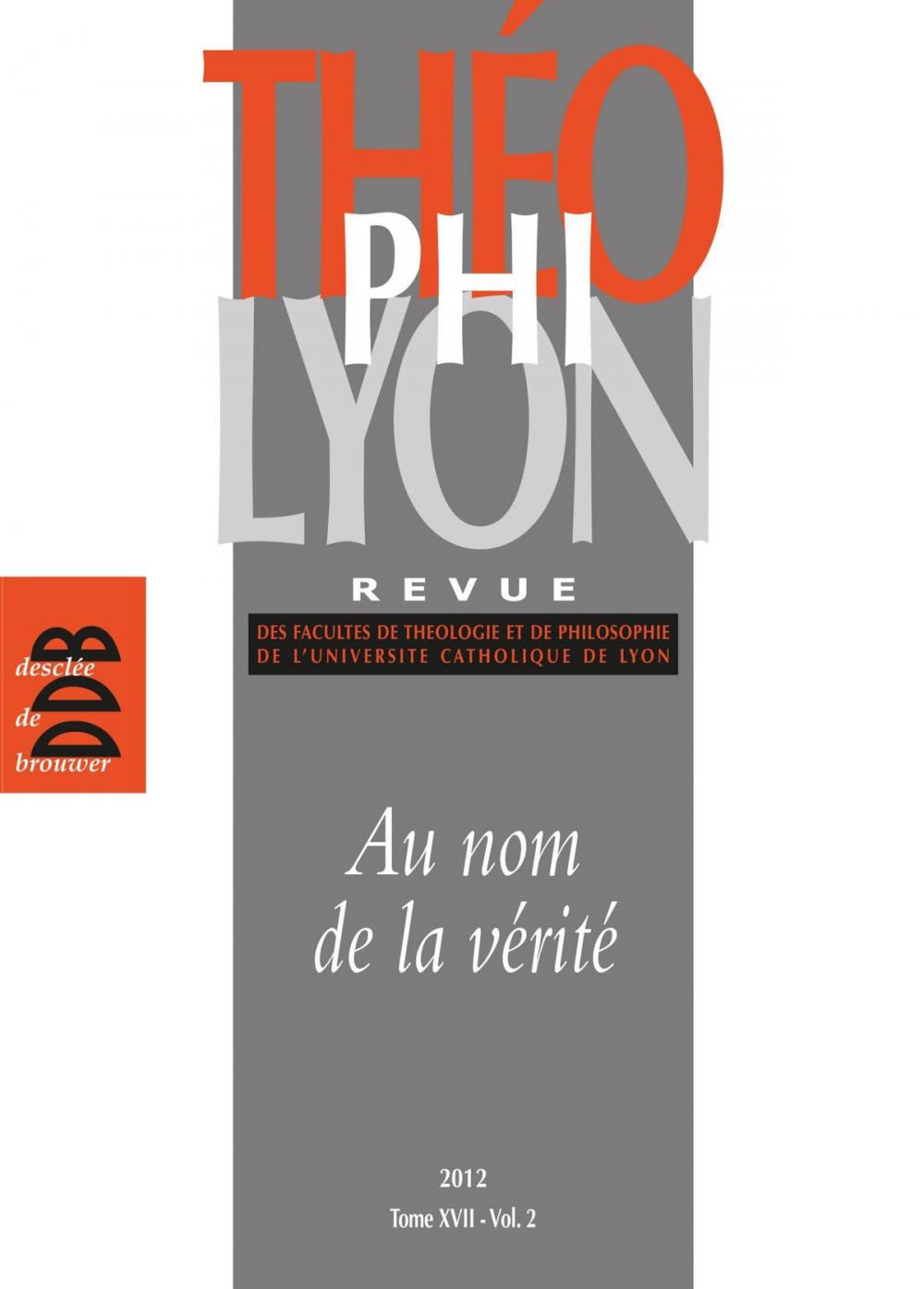 Big bigCover of Théophilyon, N° 17 Volume 2, Nove