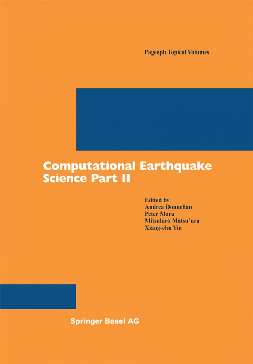 Big bigCover of Computational Earthquake Science Part II