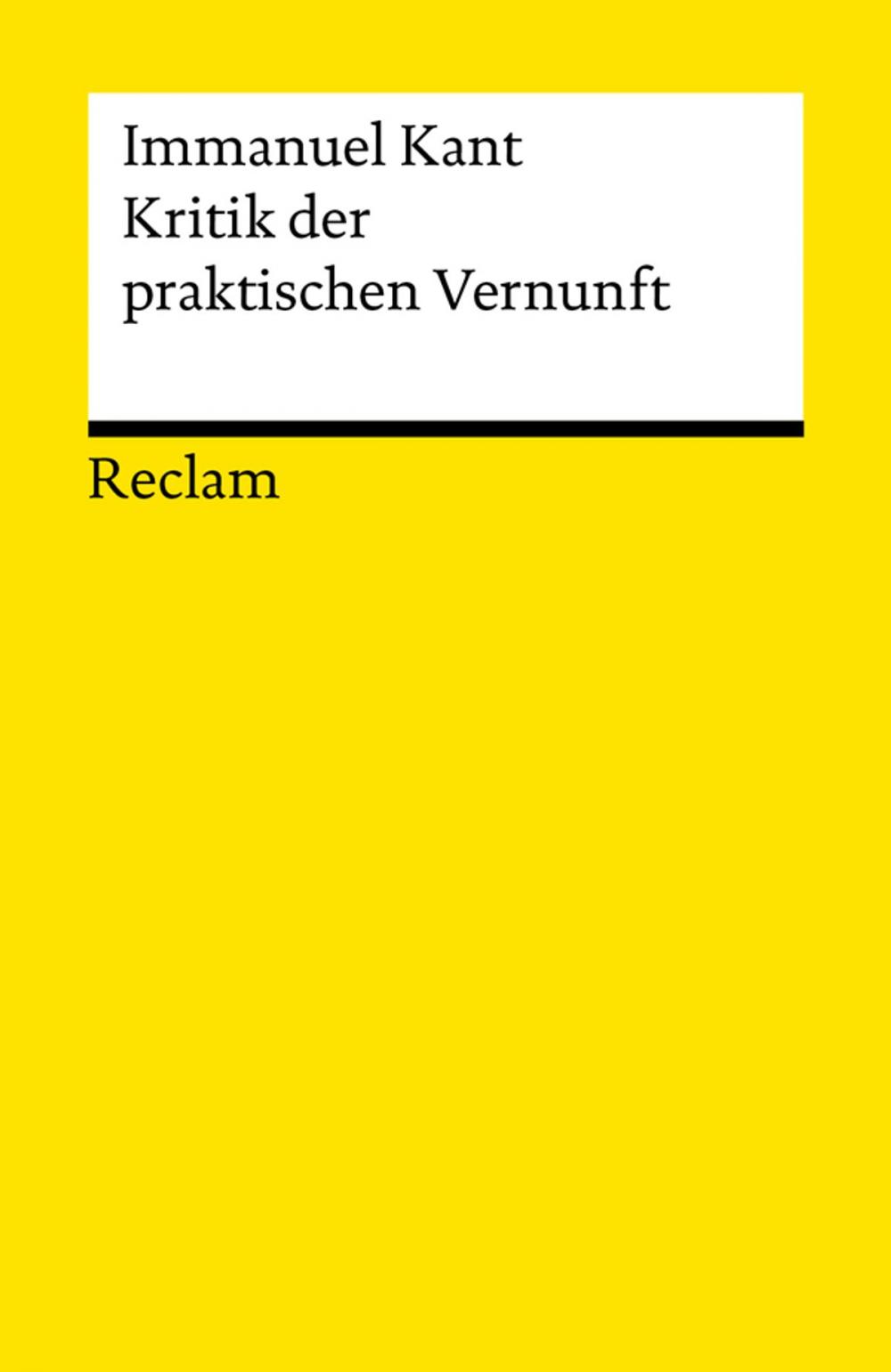 Big bigCover of Kritik der praktischen Vernunft