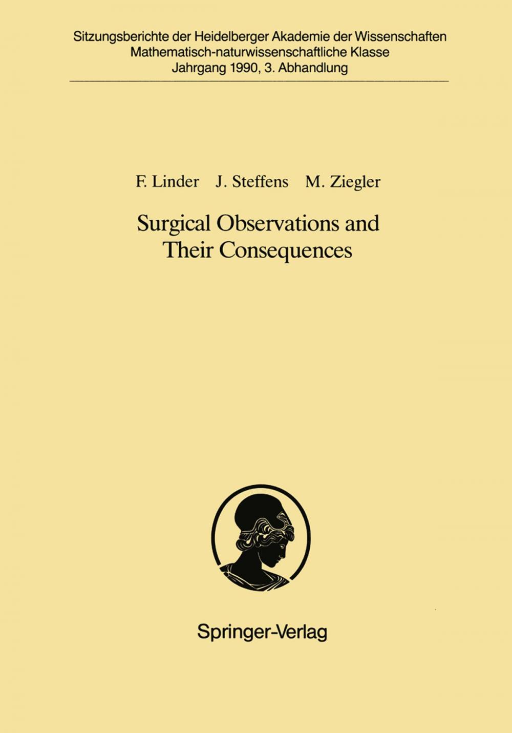 Big bigCover of Surgical Observations and Their Consequences