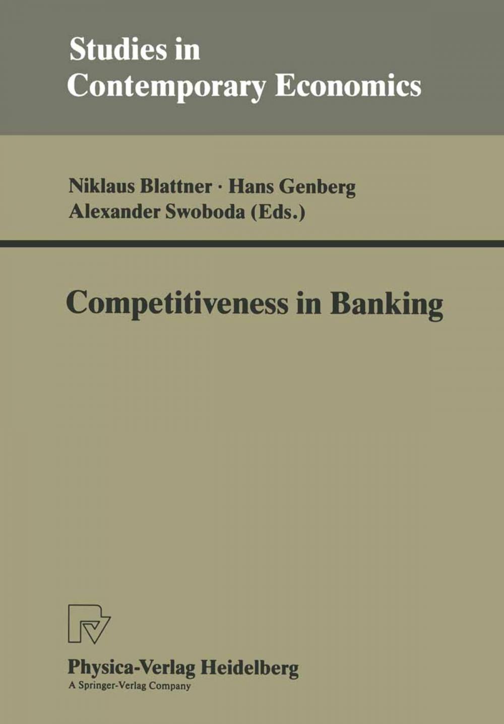 Big bigCover of Competitiveness in Banking