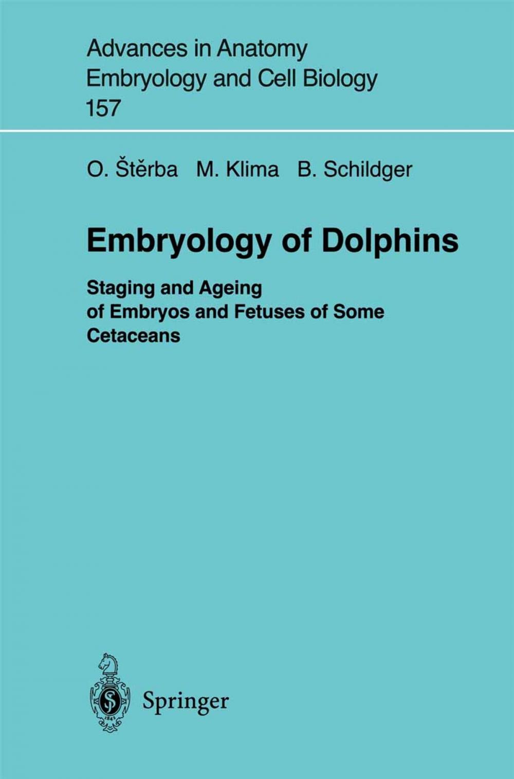 Big bigCover of Embryology of Dolphins