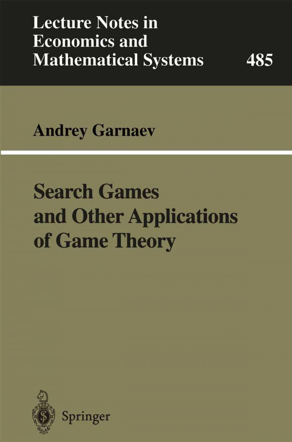 Big bigCover of Search Games and Other Applications of Game Theory