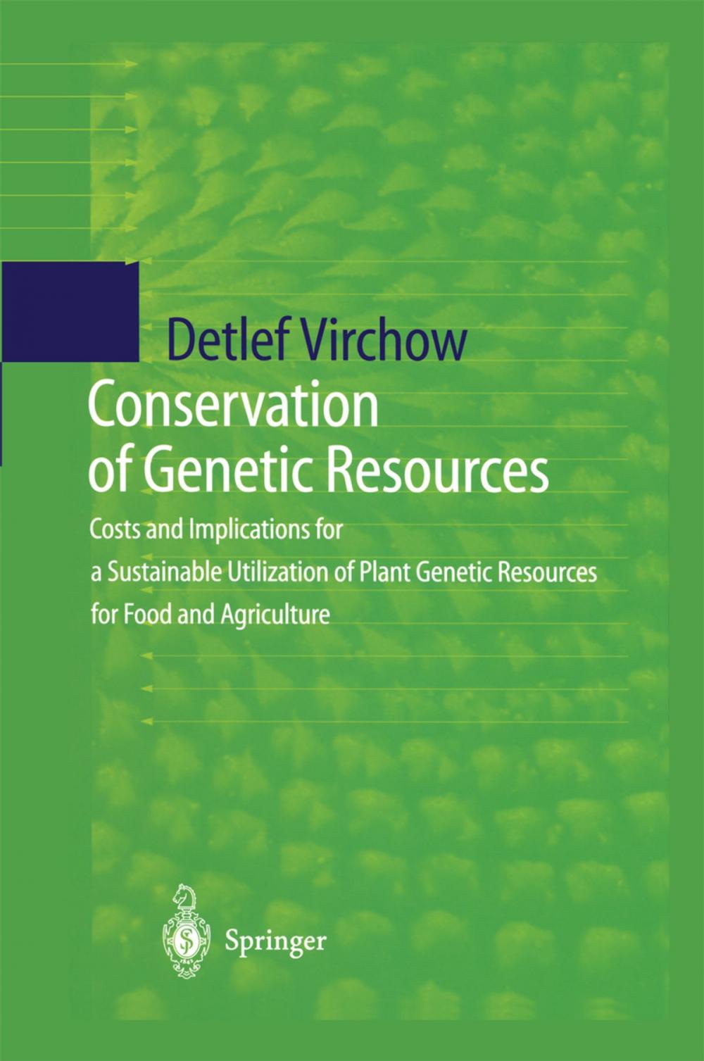 Big bigCover of Conservation of Genetic Resources