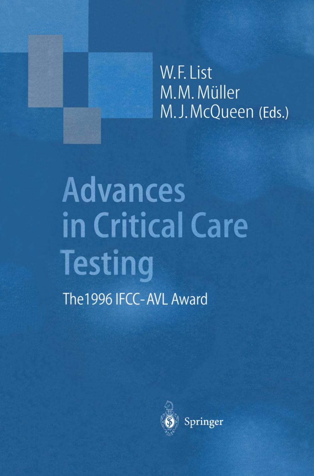Big bigCover of Advances in Critical Care Testing