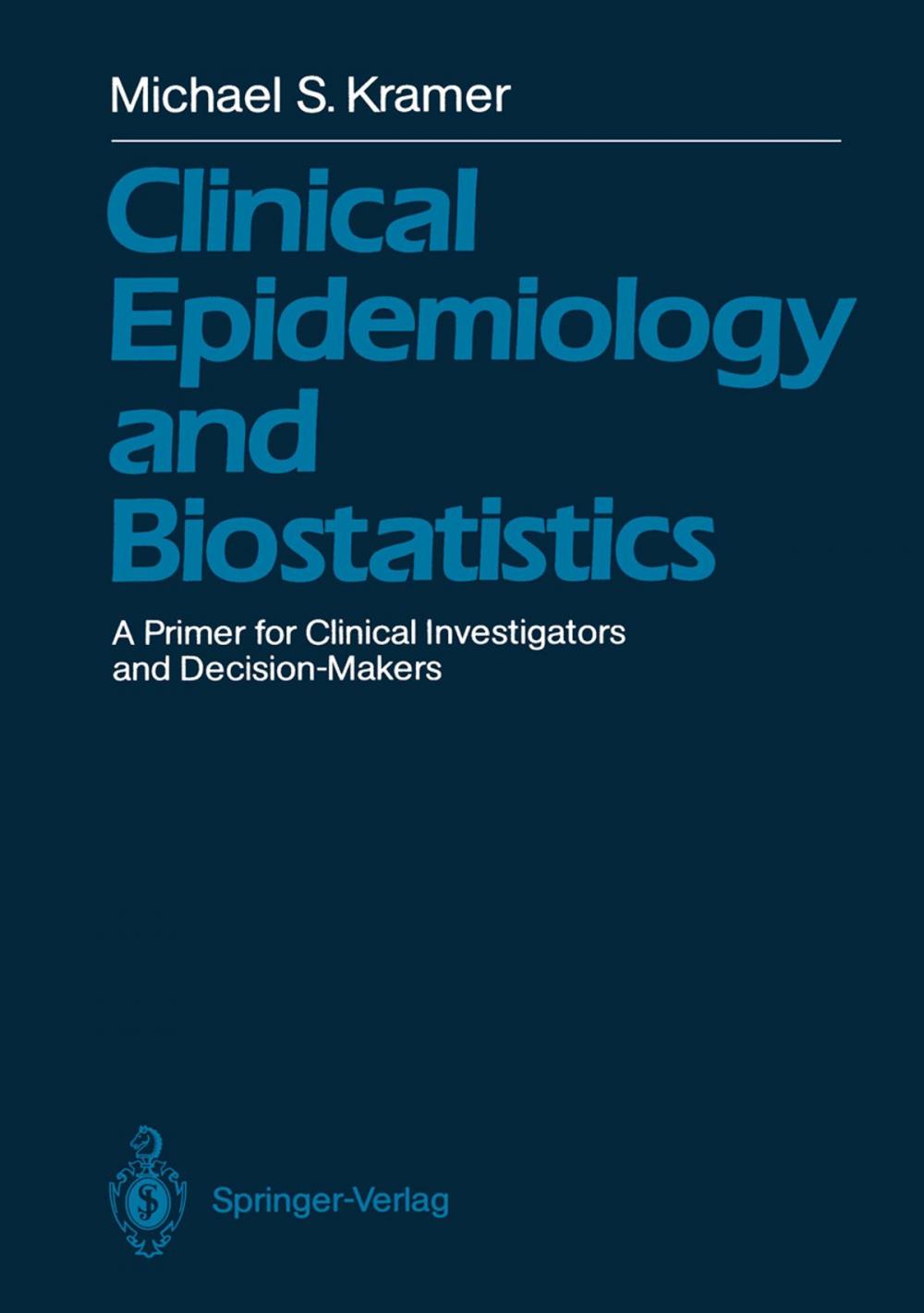 Big bigCover of Clinical Epidemiology and Biostatistics