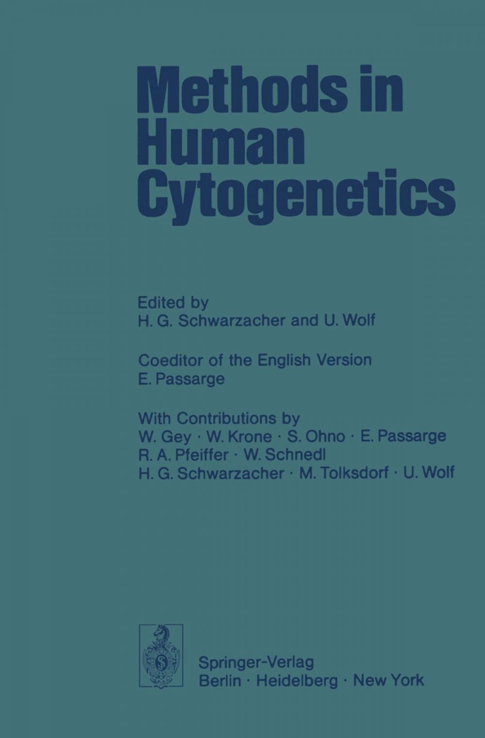 Big bigCover of Methods in Human Cytogenetics