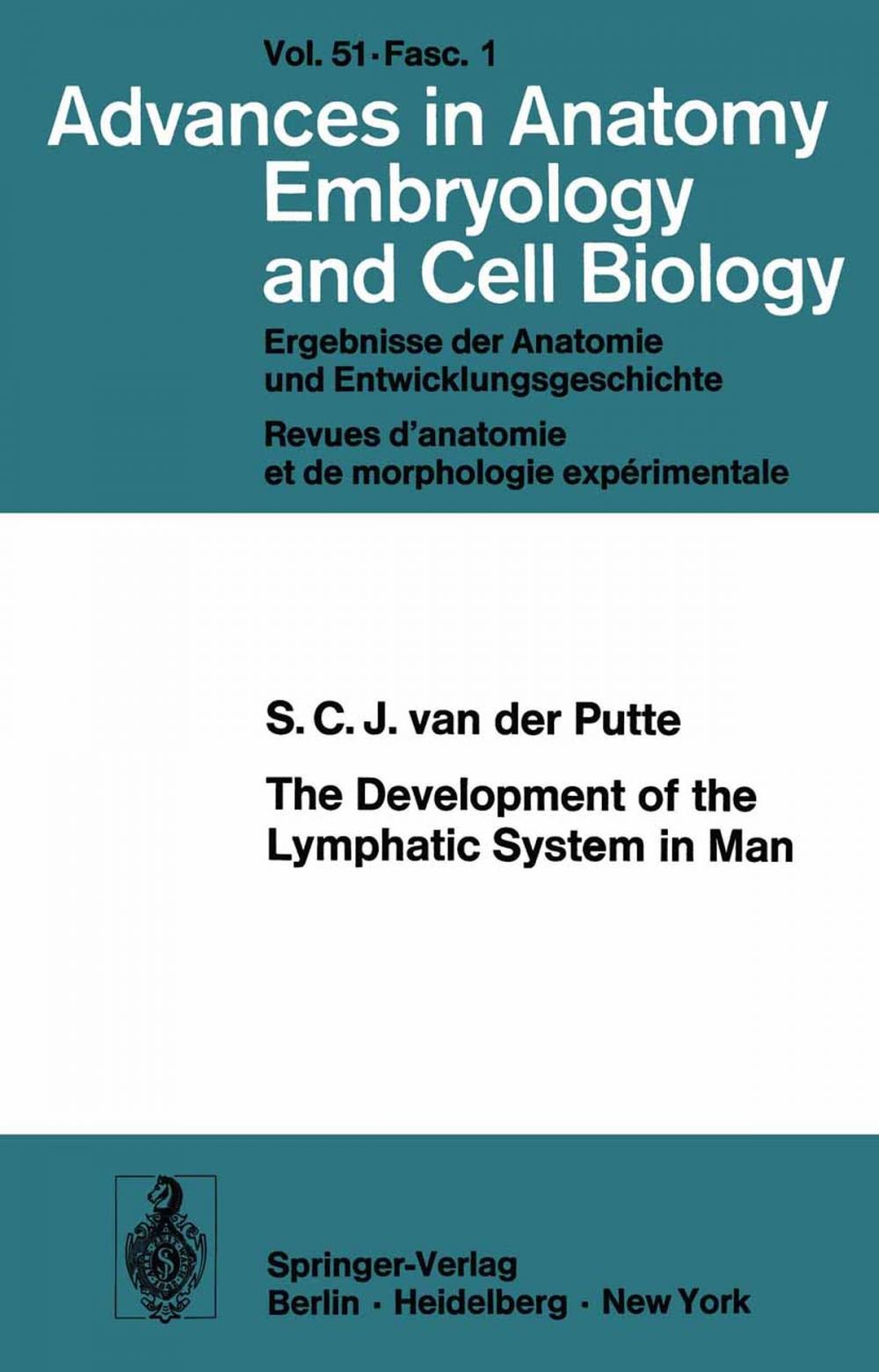 Big bigCover of The Development of the Lymphatic System in Man