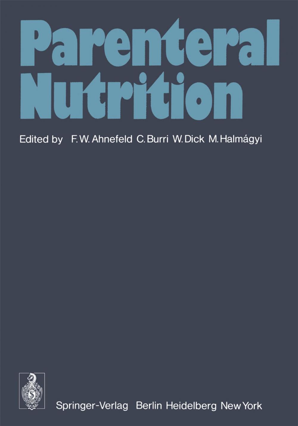 Big bigCover of Parenteral Nutrition