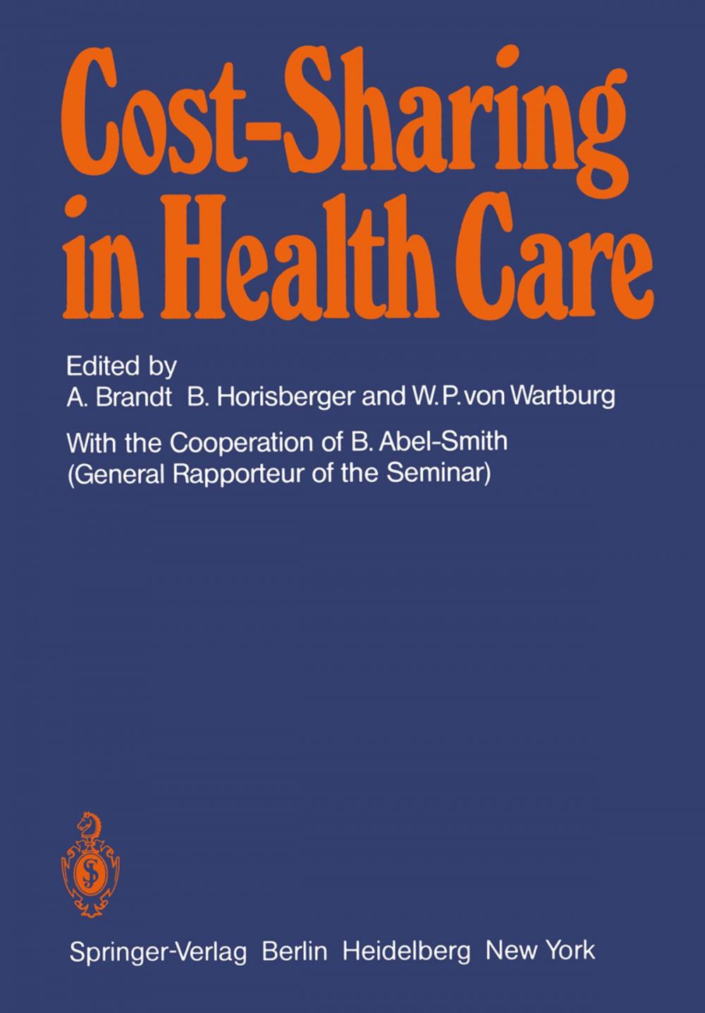 Big bigCover of Cost-Sharing in Health Care