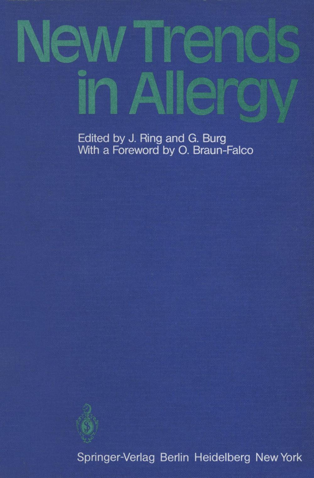 Big bigCover of New Trends in Allergy