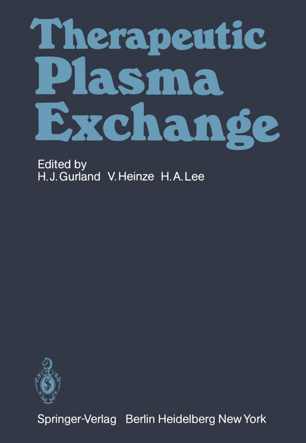 Big bigCover of Therapeutic Plasma Exchange