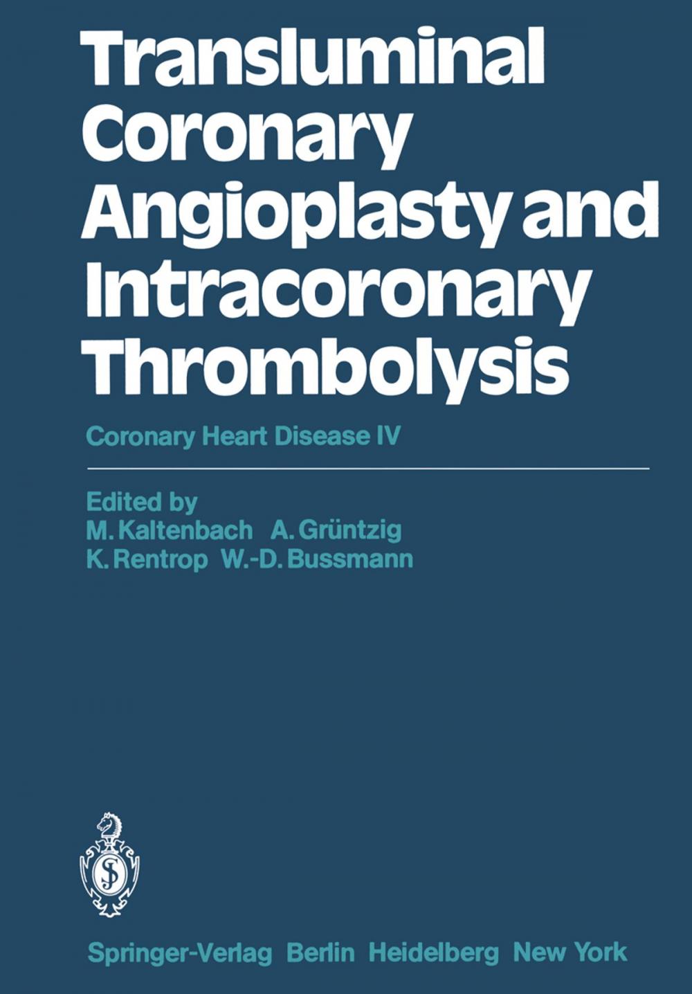 Big bigCover of Transluminal Coronary Angioplasty and Intracoronary Thrombolysis