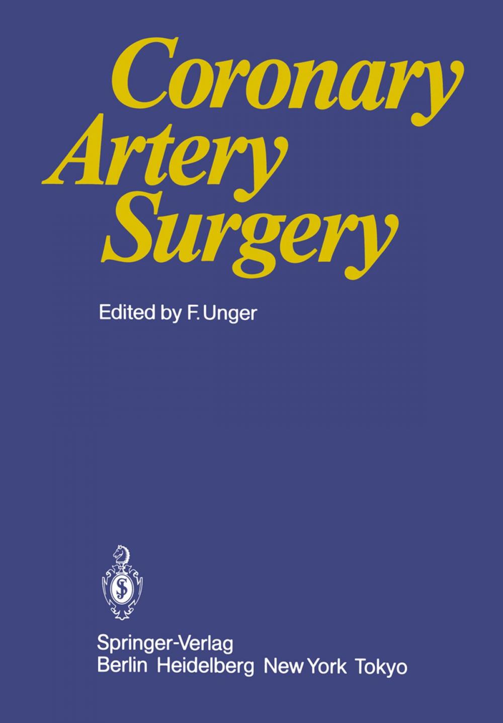 Big bigCover of Coronary Artery Surgery