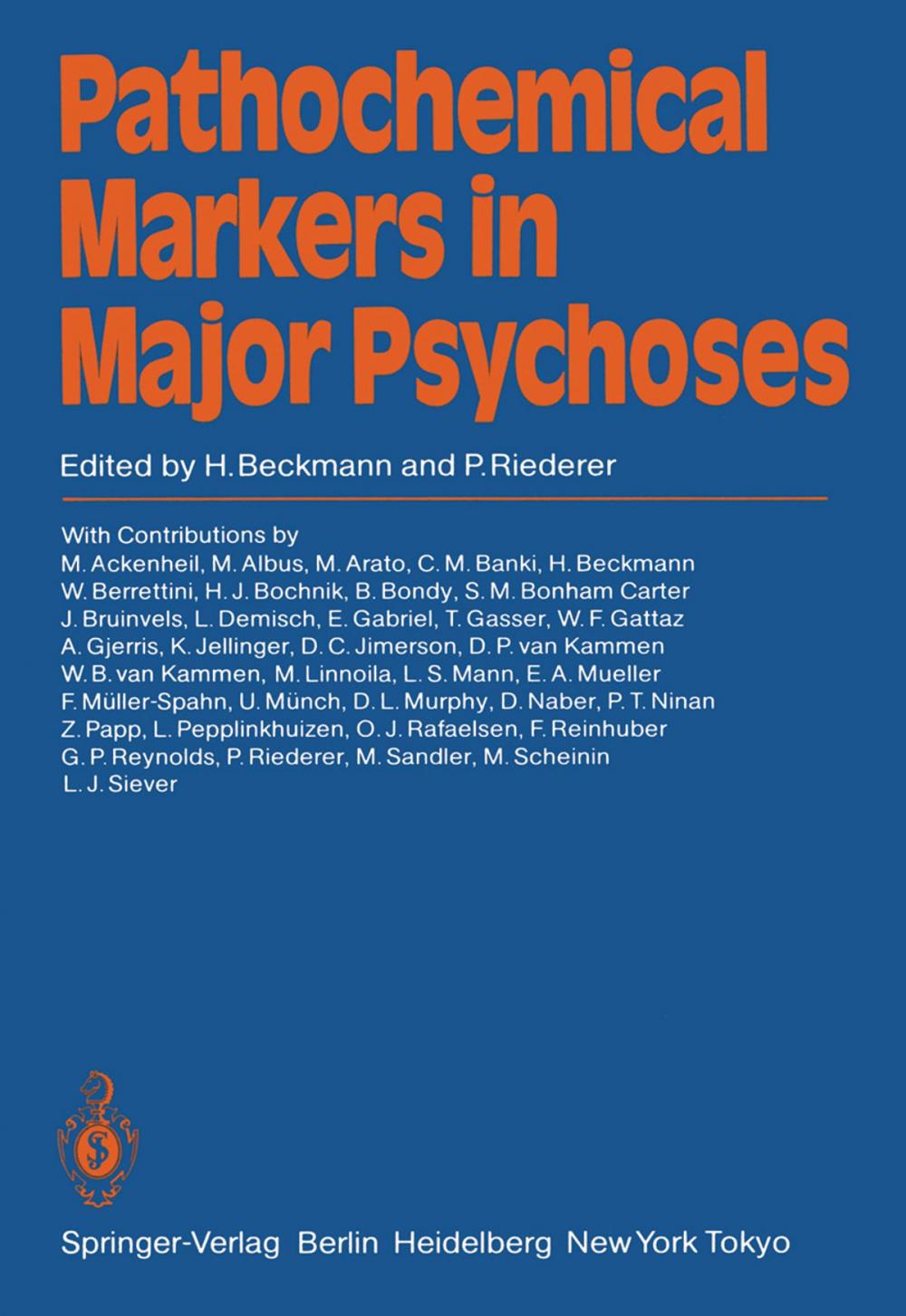 Big bigCover of Pathochemical Markers in Major Psychoses