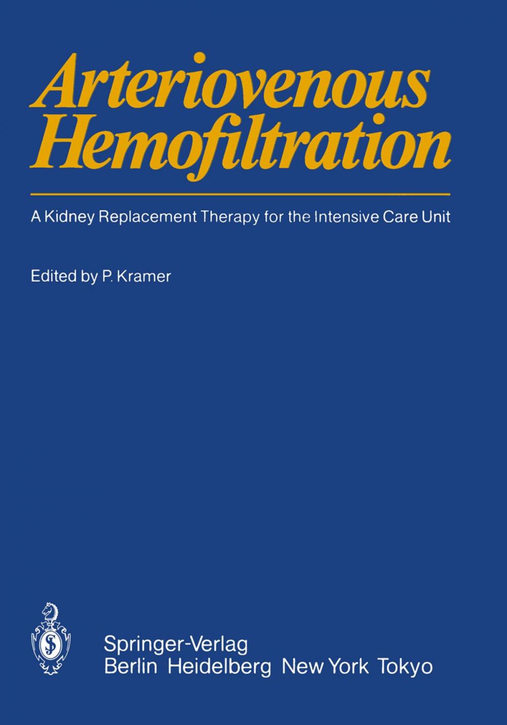 Big bigCover of Arteriovenous Hemofiltration