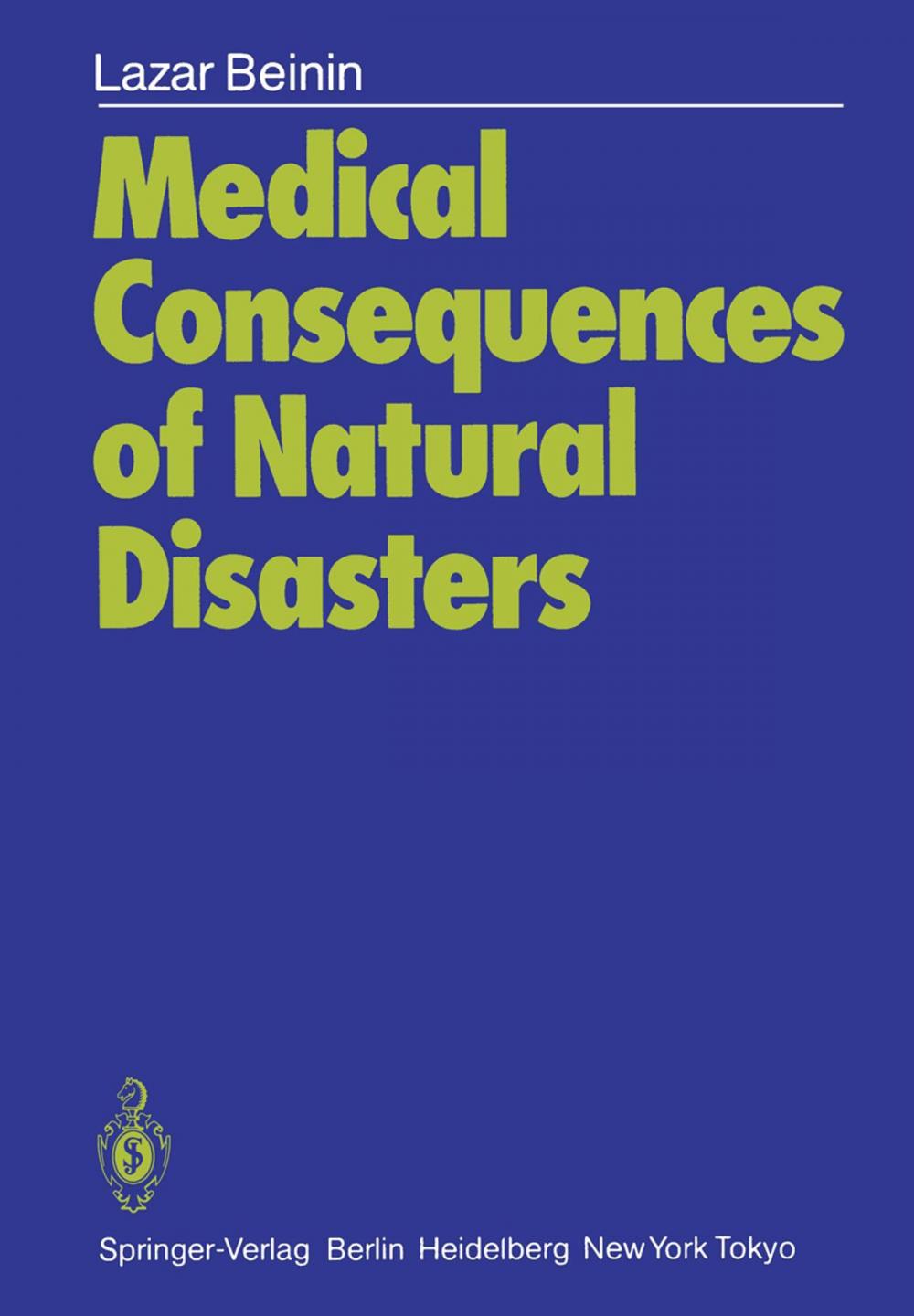 Big bigCover of Medical Consequences of Natural Disasters