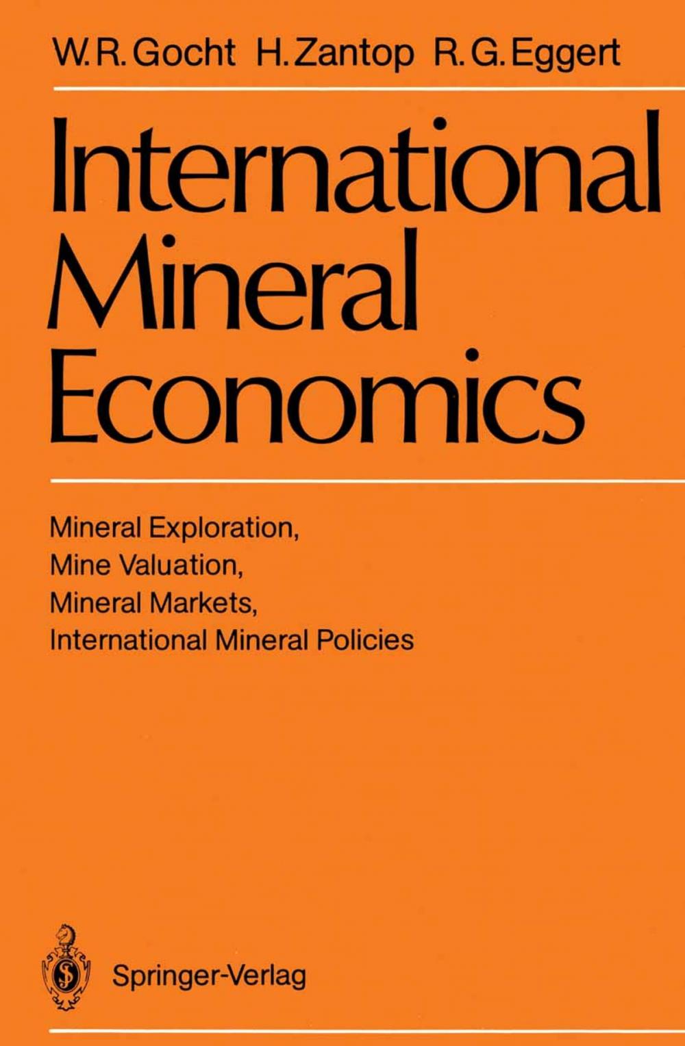 Big bigCover of International Mineral Economics