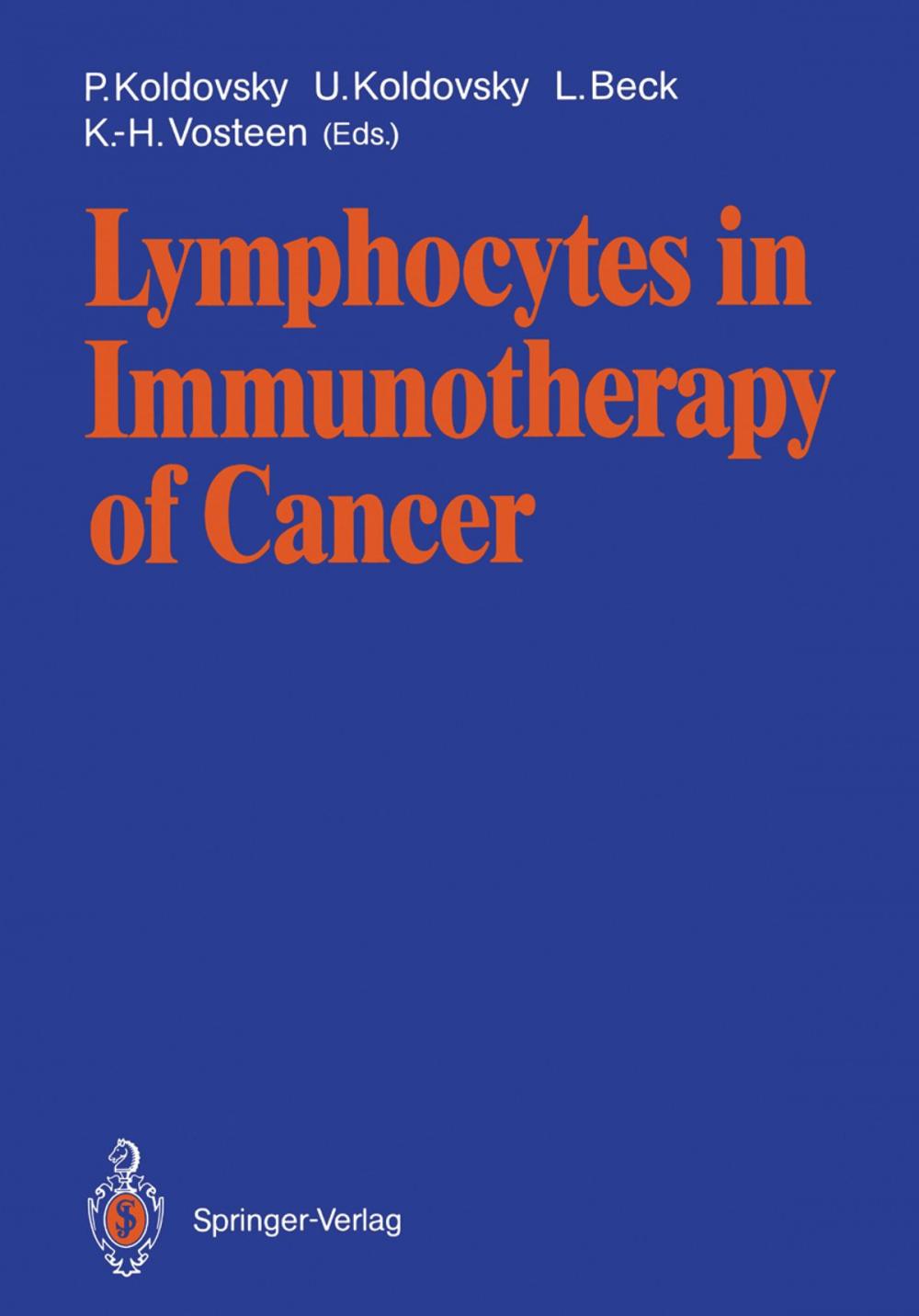 Big bigCover of Lymphocytes in Immunotherapy of Cancer