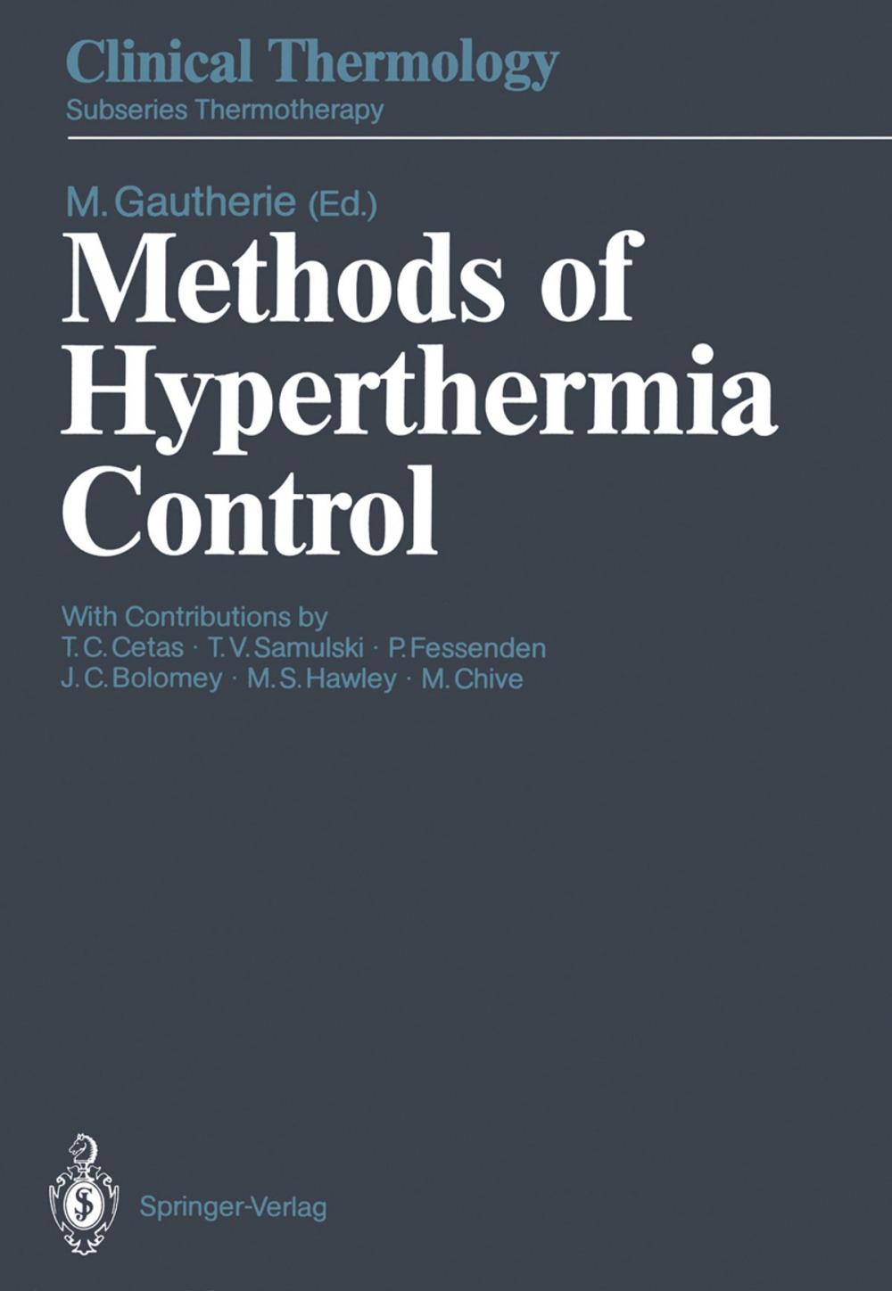 Big bigCover of Methods of Hyperthermia Control