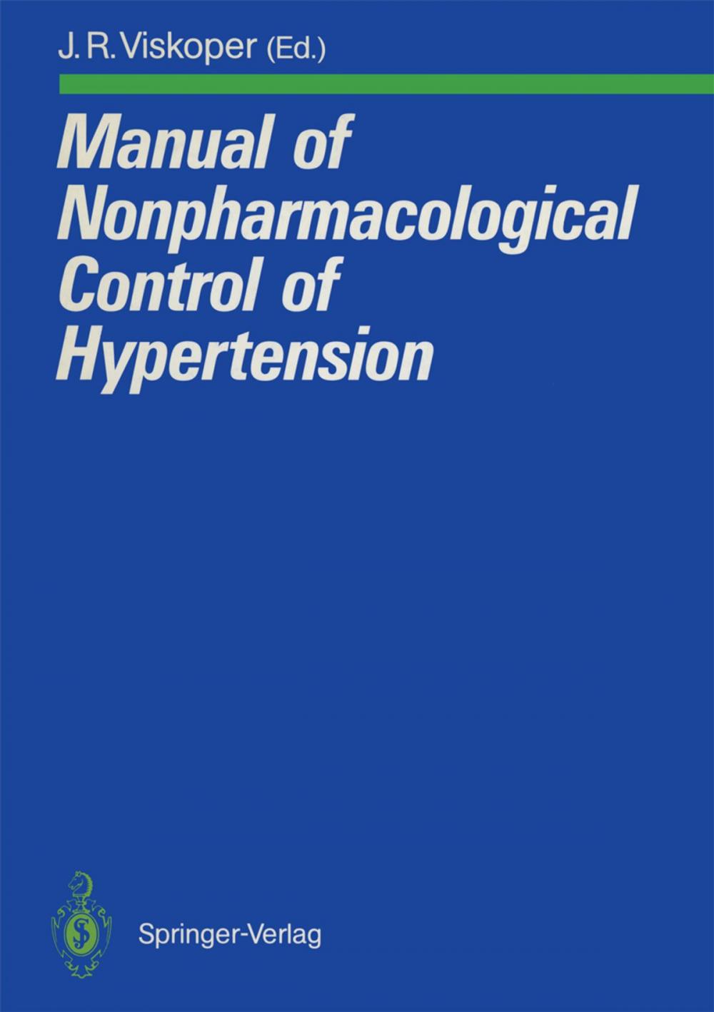 Big bigCover of Manual of Nonpharmacological Control of Hypertension