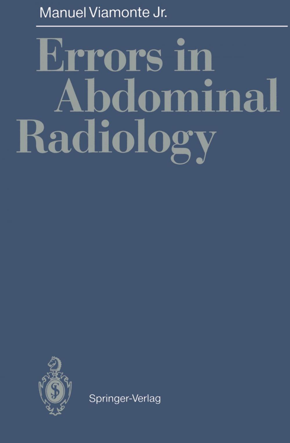 Big bigCover of Errors in Abdominal Radiology