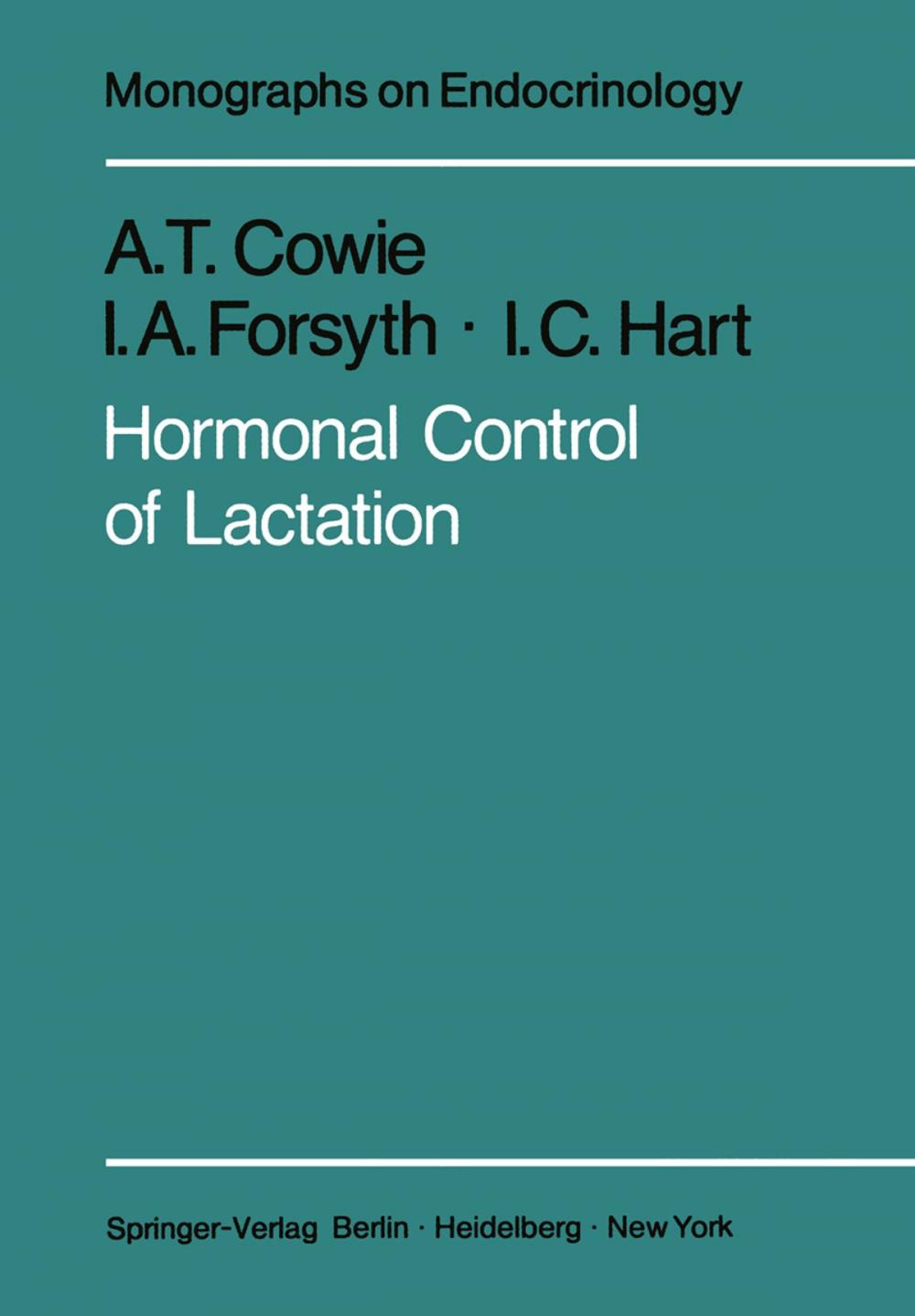 Big bigCover of Hormonal Control of Lactation