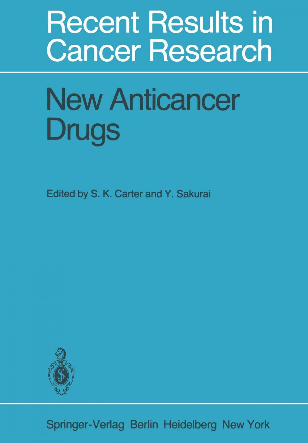 Big bigCover of New Anticancer Drugs