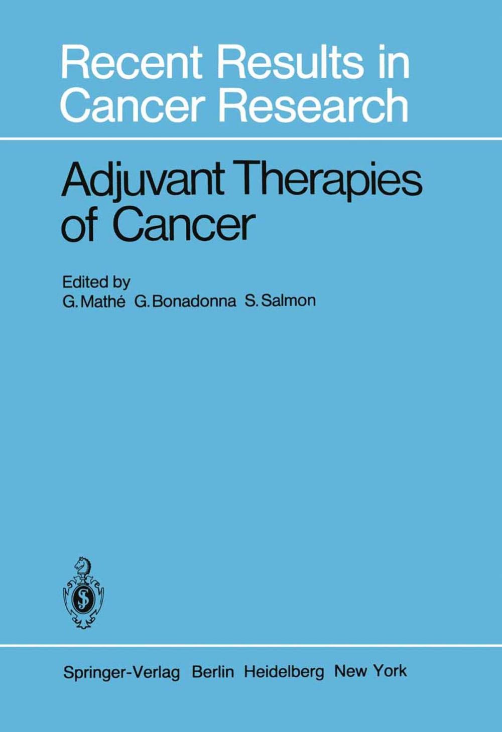 Big bigCover of Adjuvant Therapies of Cancer