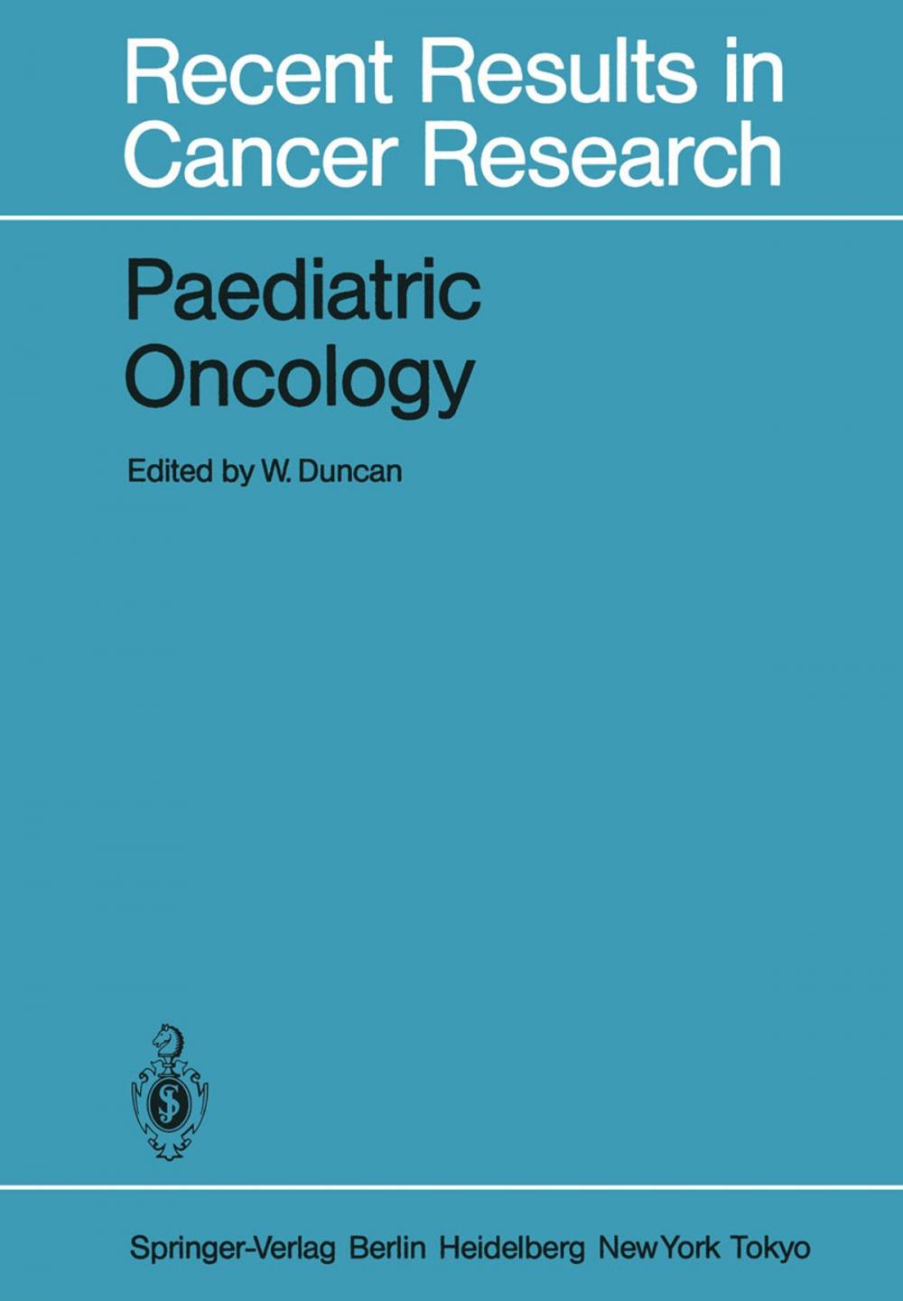 Big bigCover of Paediatric Oncology