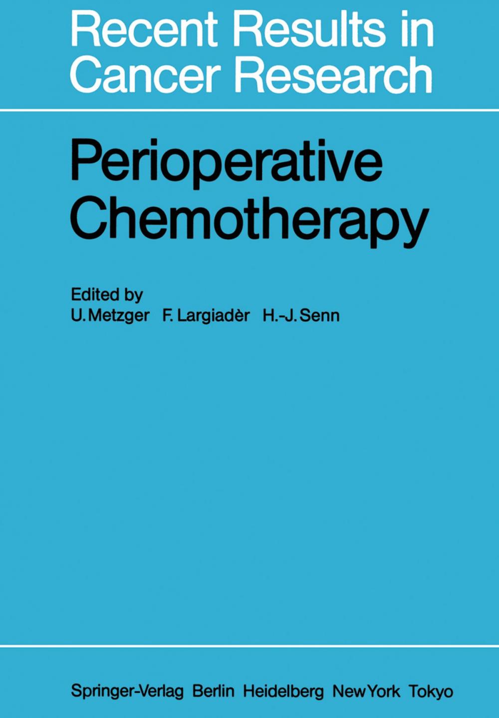 Big bigCover of Perioperative Chemotherapy