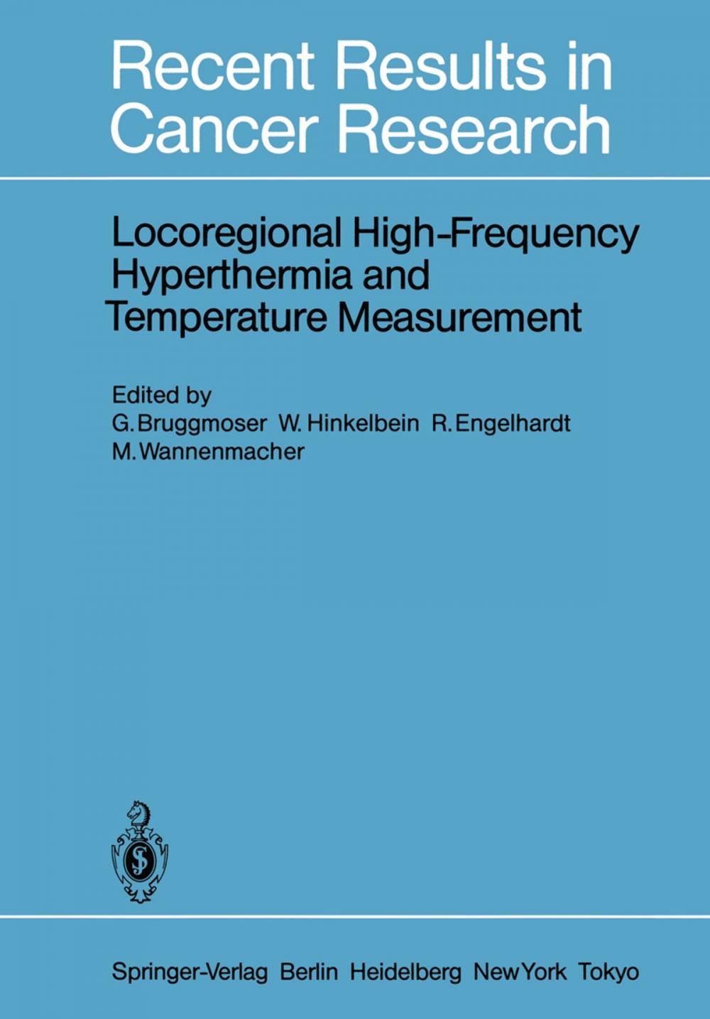 Big bigCover of Locoregional High-Frequency Hyperthermia and Temperature Measurement