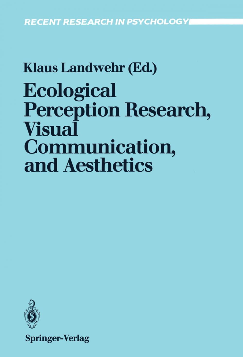 Big bigCover of Ecological Perception Research, Visual Communication, and Aesthetics