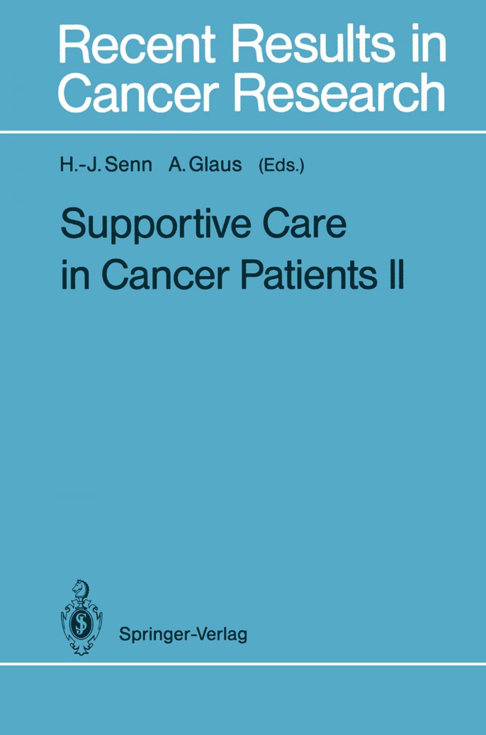 Big bigCover of Supportive Care in Cancer Patients II