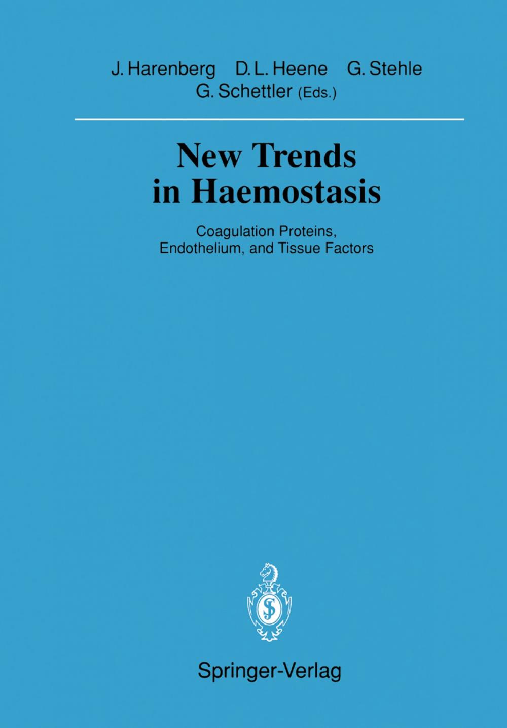 Big bigCover of New Trends in Haemostasis