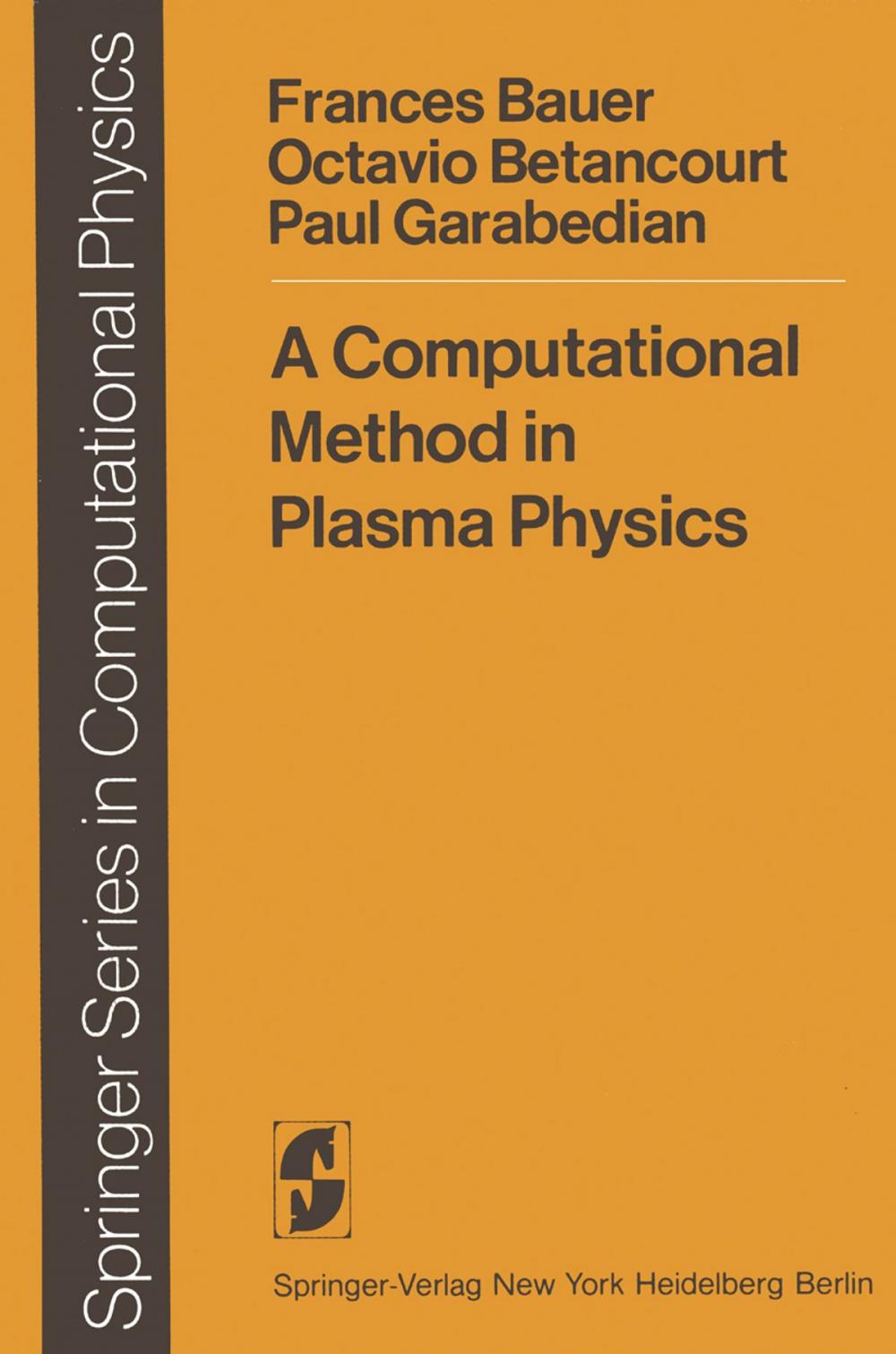 Big bigCover of A Computational Method in Plasma Physics