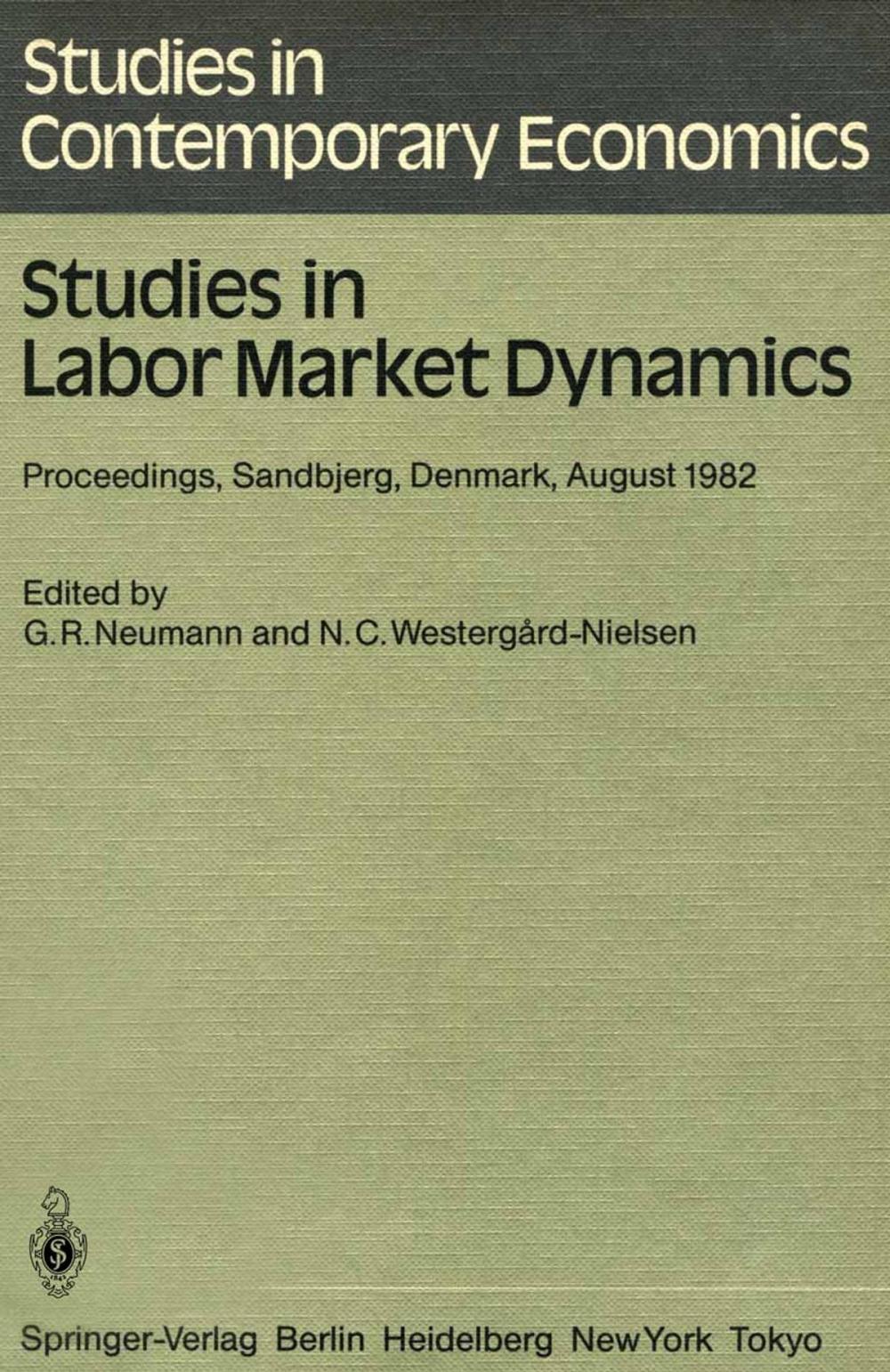 Big bigCover of Studies in Labor Market Dynamics