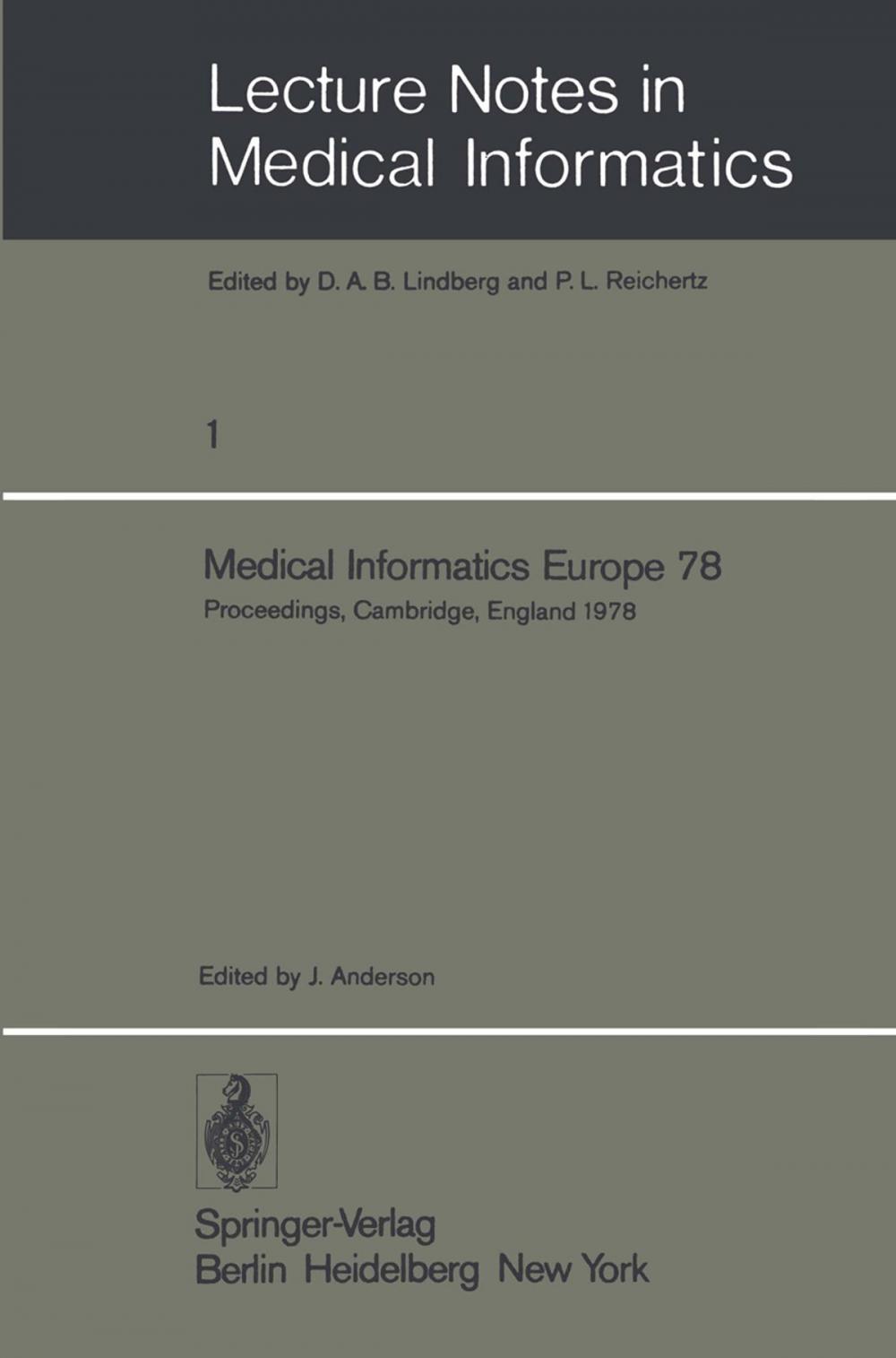 Big bigCover of Medical Informatics Europe 78