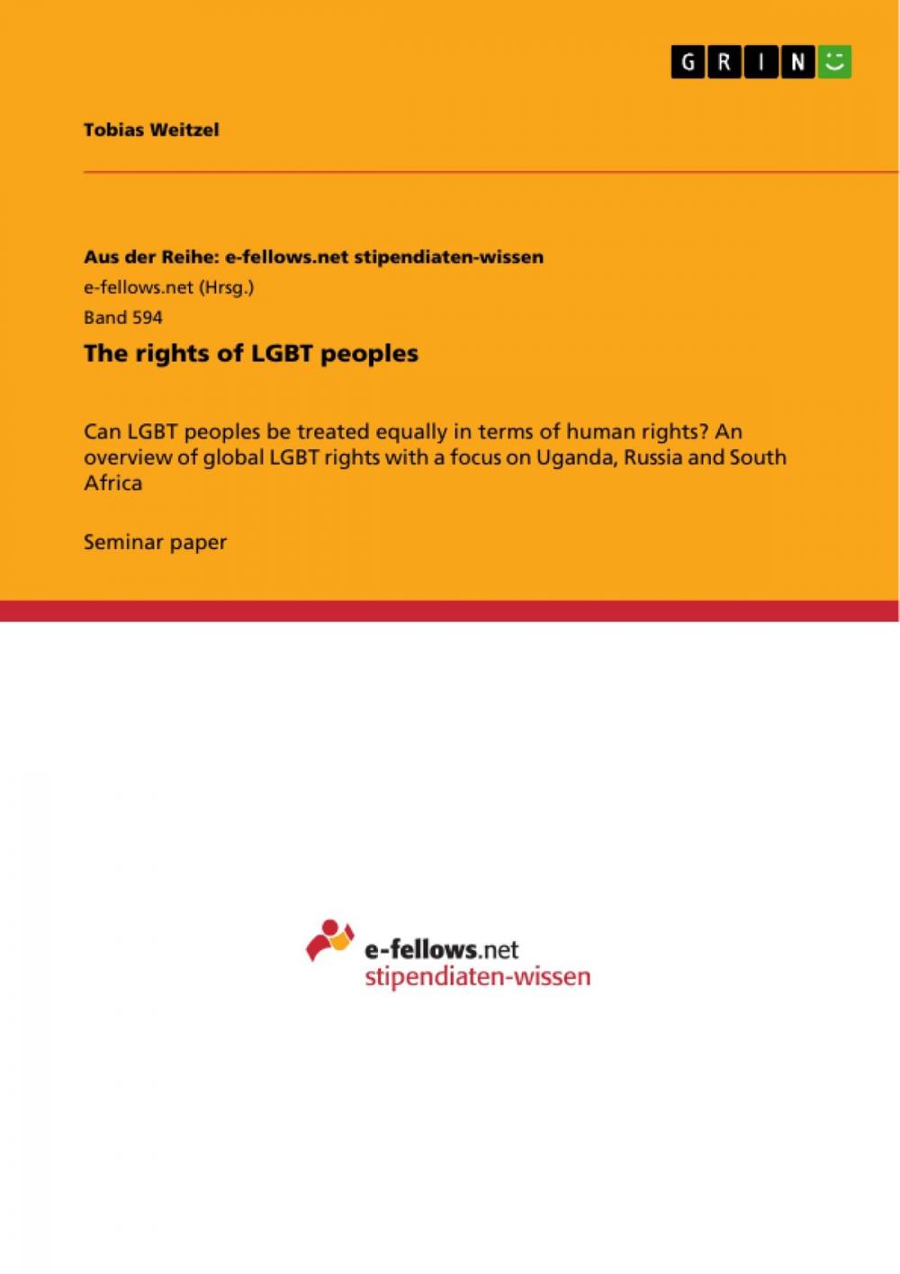 Big bigCover of The rights of LGBT peoples