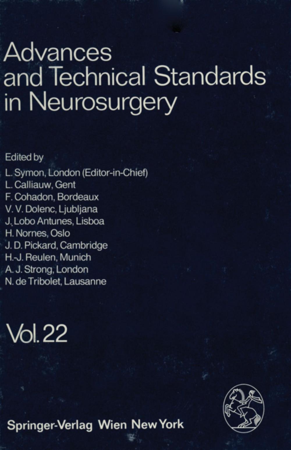 Big bigCover of Advances and Technical Standards in Neurosurgery