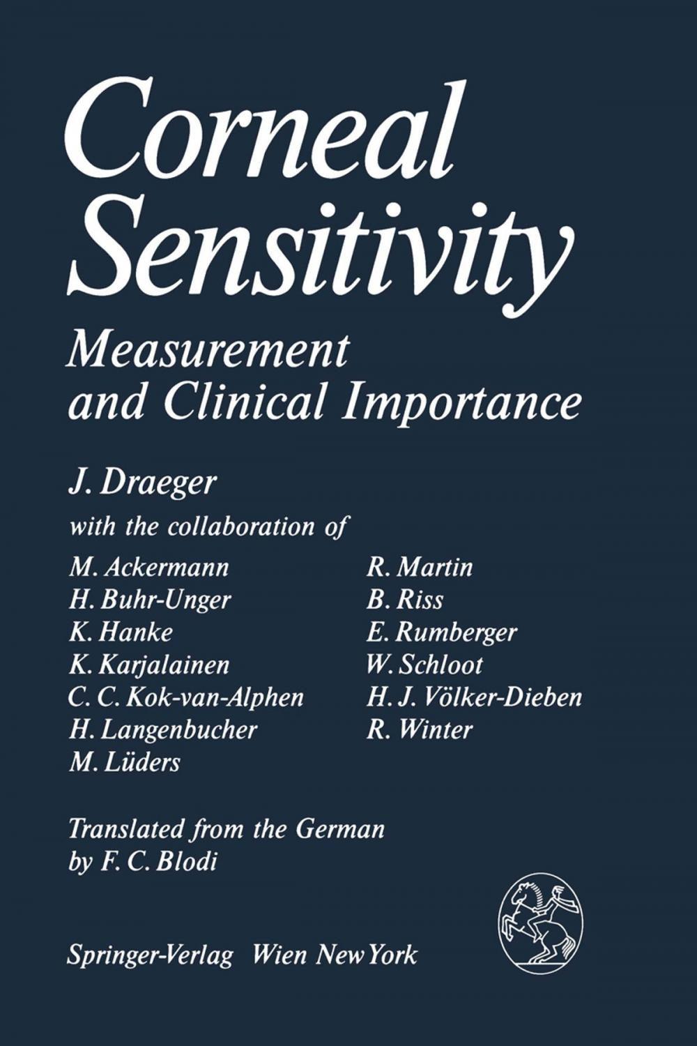 Big bigCover of Corneal Sensitivity