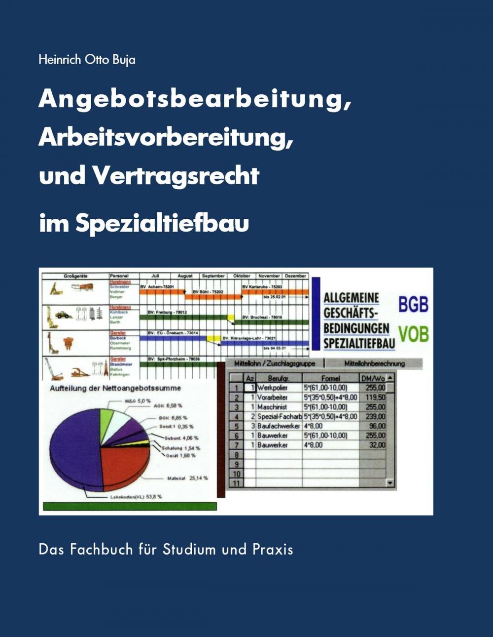 Big bigCover of Angebotsbearbeitung, Arbeitsvorbereitung im Spezialtiefbau