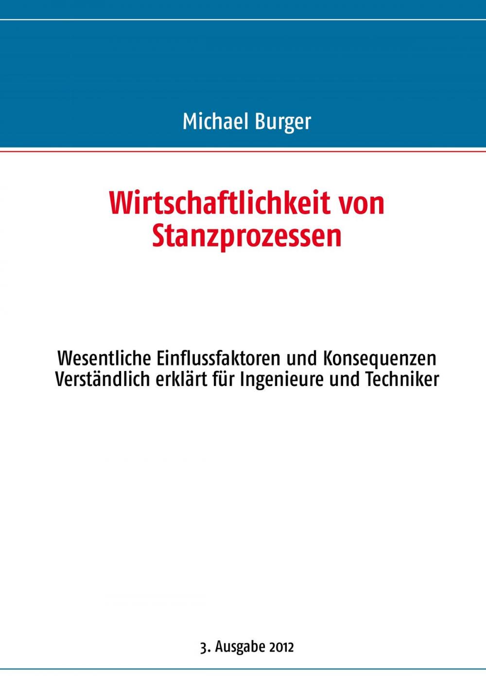 Big bigCover of Wirtschaftlichkeit von Stanzprozessen