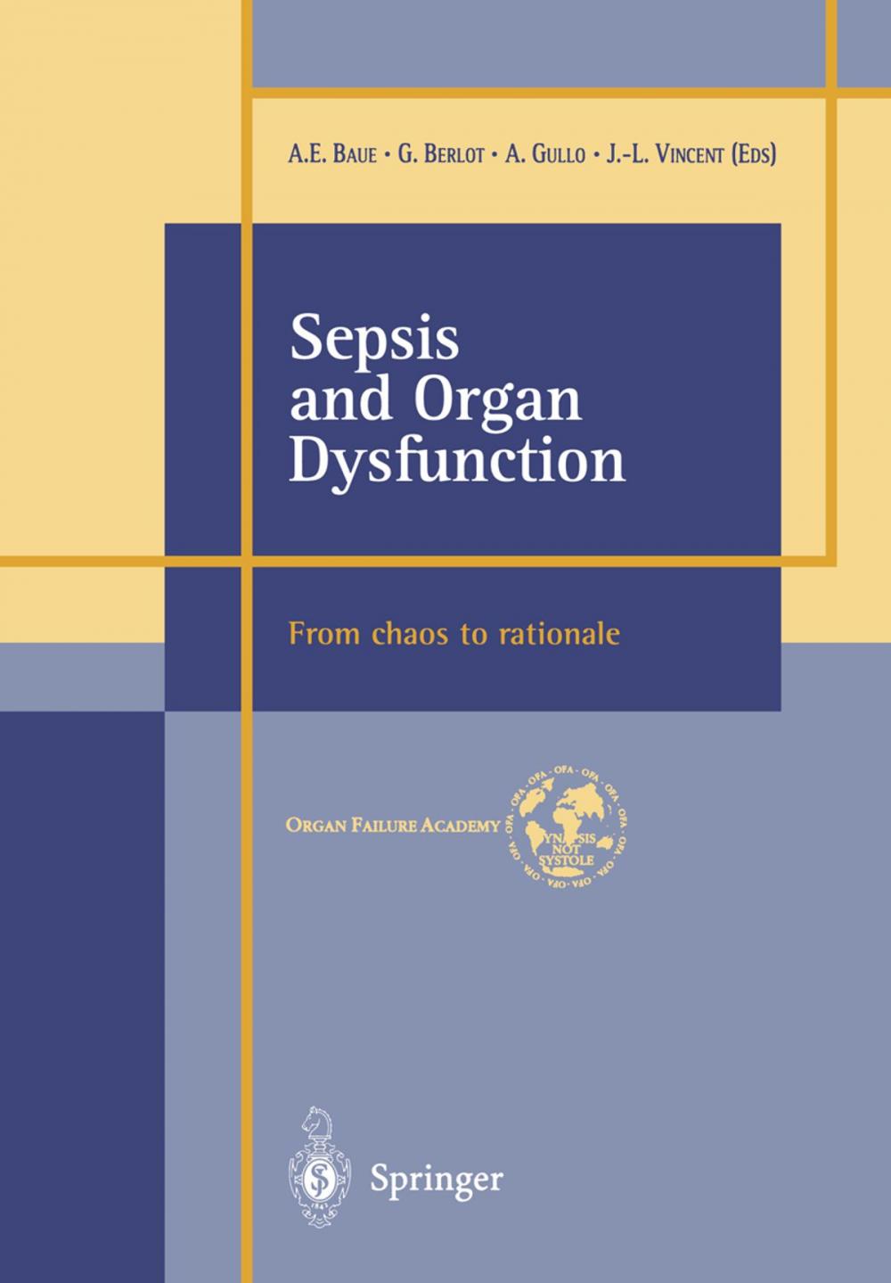 Big bigCover of Sepsis and Organ Dysfunction