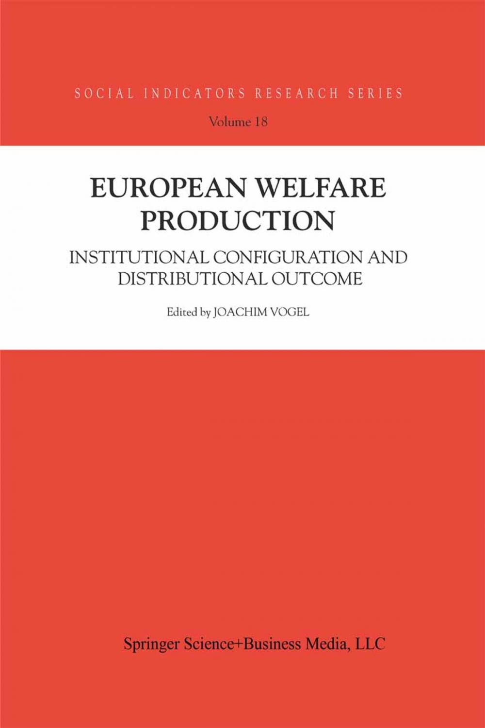 Big bigCover of European Welfare Production