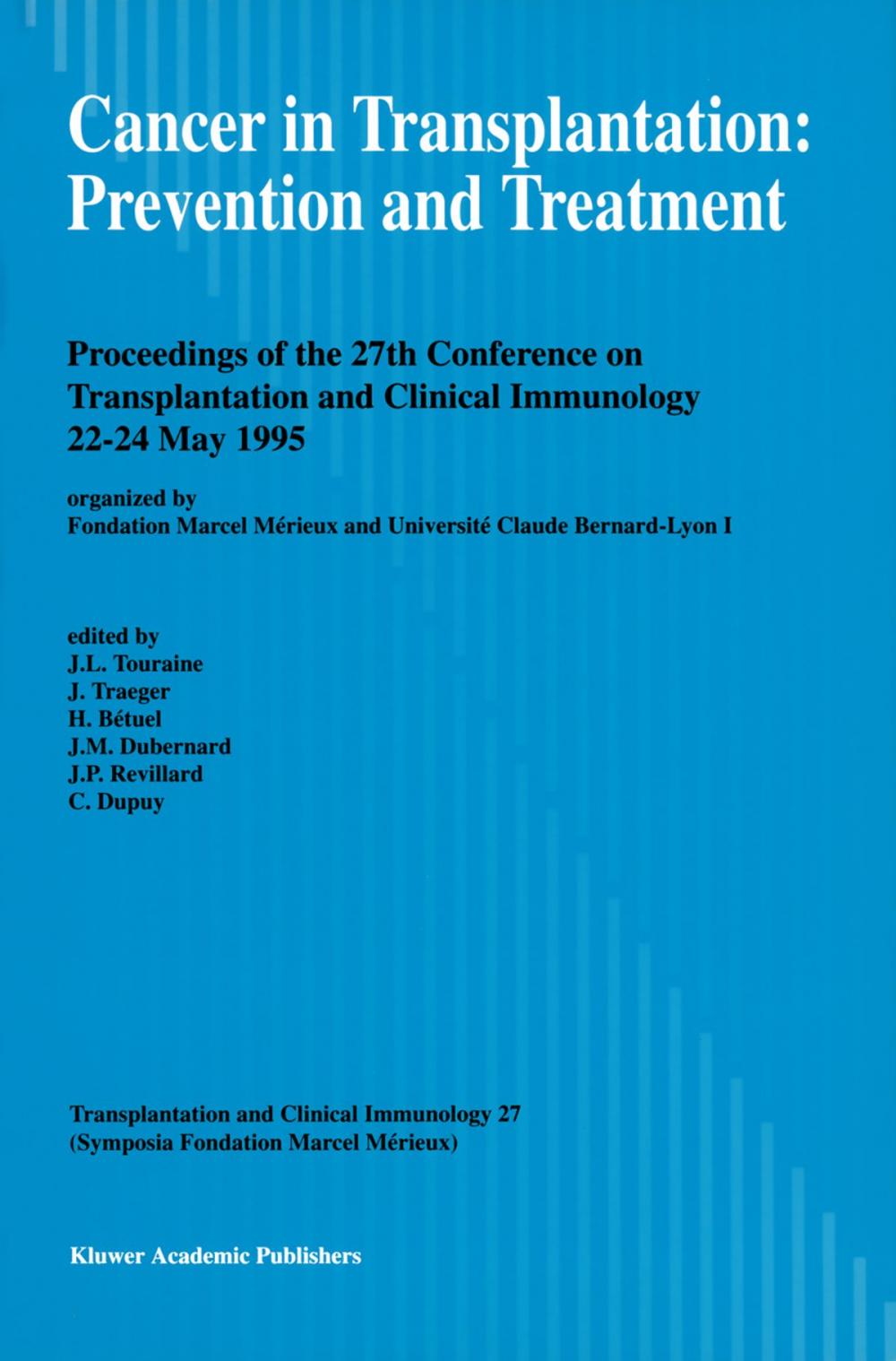 Big bigCover of Cancer in Transplantation: Prevention and Treatment