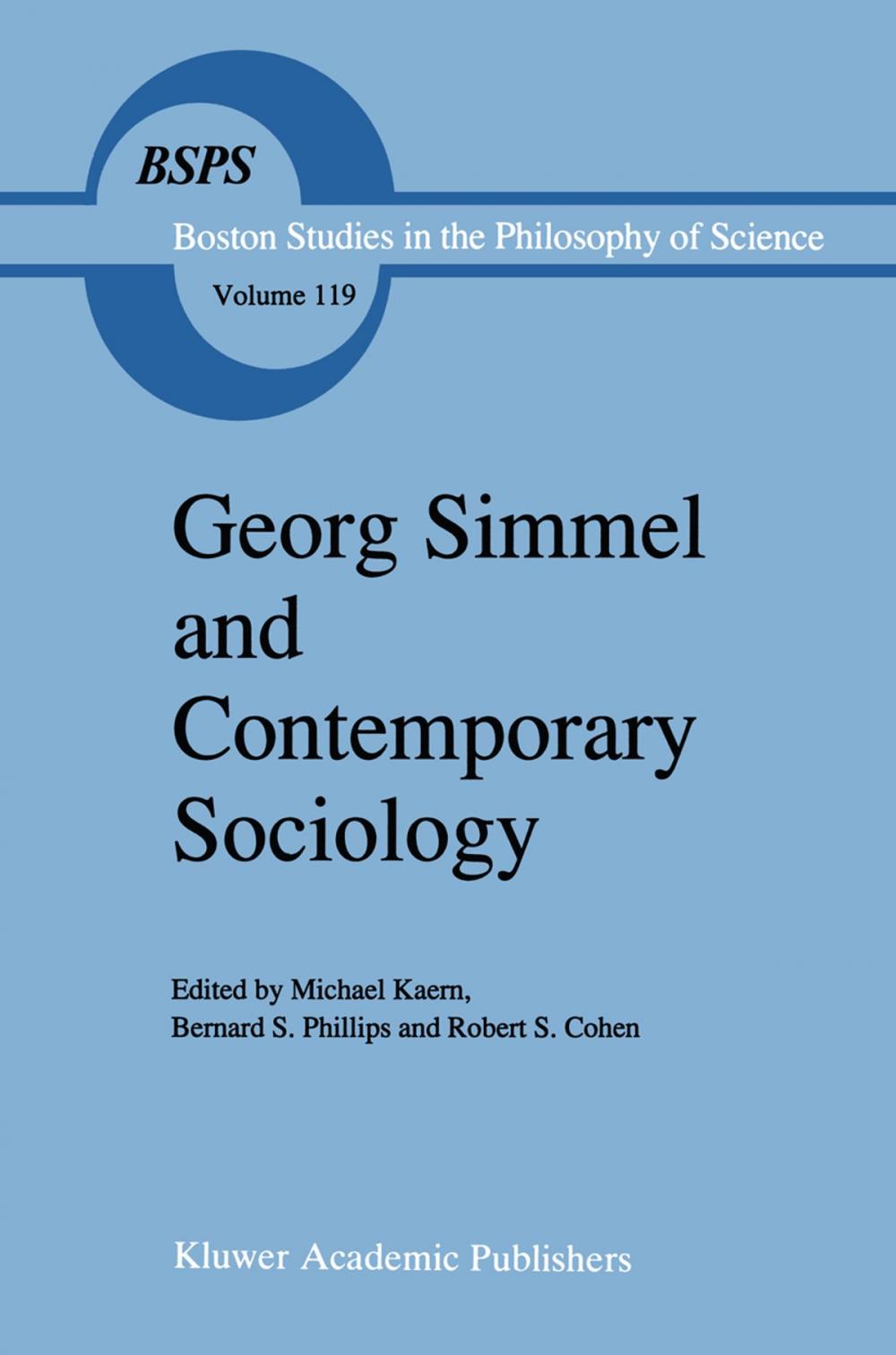 Big bigCover of Georg Simmel and Contemporary Sociology