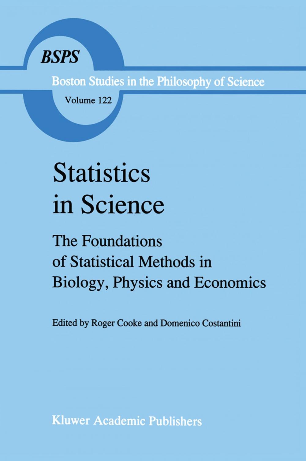 Big bigCover of Statistics in Science