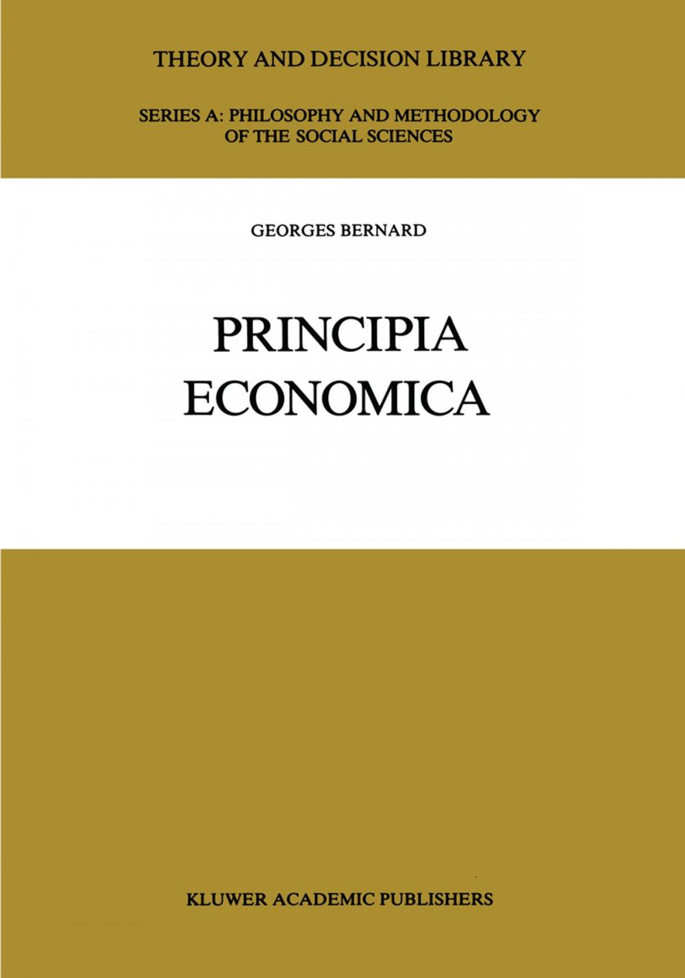 Big bigCover of Principia Economica