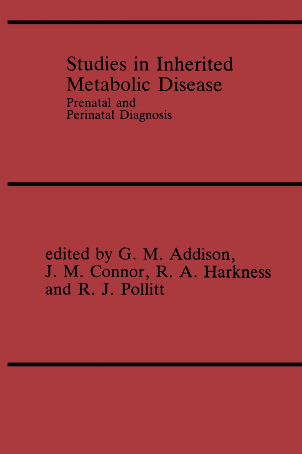 Big bigCover of Studies in Inherited Metabolic Disease